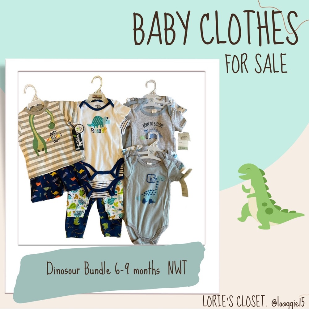 Baby boys NWT | 4 sets | 6-9 months | Little Rebels | Chick Pea | Baby Kiss |